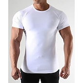 economico T-shirt e Canottiere da Corsa-Per uomo Tinta unita T-shirt da corsa Maglia a compressione Maglia da corsa Estate Primavera Autunno Manica Corta Asciugatura Rapida Compressione Traspirante Allenamento in Palestra Allenamento