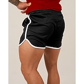 baratos Calções de corrida-Homens Shorts de Corrida Calções atléticos Shorts de Academia Com Cordão Bolsos Cintura elástica Calção Casual Ao ar livre Férias Verão Secagem Rápida Leve Macio Treino de Ginástica Treinamento Ativo