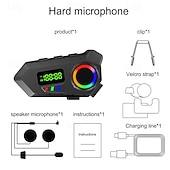 abordables Accessoires pour motos et VTT-Nouveaux écouteurs Bluetooth Y30A pour casque de moto, longue portée, pour écouter de la musique et passer des appels.