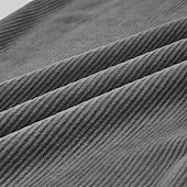 tanie Prosta noga-Męskie Spodnie dresowe z szerokimi nogawkami Spodnie Spodnie sztruksowe Luźne spodnie Spodnie codzienne Ściągana na sznurek Elastyczny pas Równina Prążki Odprowadza wilgoć Oddychający Pełna długość