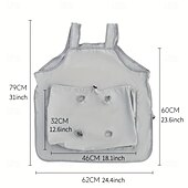 cheap Cat Toys-Scratch-Resistant 1 Summer Cat Grooming Apron with 4 Fixed Holes | Portable Pet Cage Bag, Cat Care Bib for Nail Trimming, Ear Cleaning, Cool Comfortable