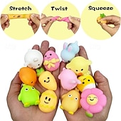cheap Easter Eggs-24 Pack Easter Eggs Plastic Pre-Filled with Mochi Squishy Toys for Kids, Easter Egg Hunt Party Favors, Easter Basket Stuffers for Boys Girls Toddlers