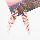 Χαμηλού Κόστους αξεσουάρ-250ή Επέτειος ΗΠΑ Σκουλαρίκια Αστείος Ενηλίκων Γυναικεία Ημέρα ανεξαρτησίας 4η Ιουλίου Πάρτι Επίδοση Ντύνομαι