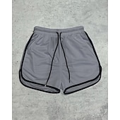 baratos Calções de corrida-Homens Shorts de Corrida Calções atléticos Shorts de Academia Com Cordão Bolsos Cintura elástica Calção Casual Ao ar livre Férias Verão Secagem Rápida Leve Macio Treino de Ginástica Treinamento Ativo