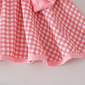 voordelige Sets-Voor meisjes 3D Ruitjes T-shirt &amp; rok Roze Mouwloos Andere prints Zomer Casual Peuter 1-5 jaar Strakke ronde hals Buiten