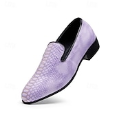 Χαμηλού Κόστους Μπαλαρίνες-Ανδρικά μπλε μοκασίνια με ανάγλυφο κροκόδειλο, slip-on σχέδιο από συνθετικό δέρμα, κομψό μοντέρνο στυλ, ιδανικά για κομψούς άνδρες σε πάρτι και ειδικές περιστάσεις