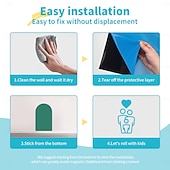 abordables Pegatinas de pared-Geométrico Adhesivos de Pared Sala de estudio / Sala de niños y jardín de infantes, Removible / Pre-pegar Vinilo Decoración hogareña Tatuajes de pared 1 PC