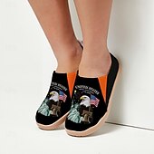 voordelige Vrouwenschoenen-Verenigde Staten 250e Jubileum Dames USA Gedrukte Brede Slip-On Schoenen – Lichtgewicht Wandelschoenen Patriottische Stedelijke Casual Stijl voor Straatmode Festivals Reizen  Dagelijks Gebruik