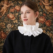 billige Tilbehør og mer-Årgang Rokoko Victoriansk Avtakbar krage Prinsesse Gentlewoman Blonde Kostyme Dame Karneval Halloween Renessansemesse Voksen