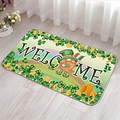 preiswerte Fußmatten-Fußmatte zum St. Patrick's Day, dekorative irische Feiertags-Eingangsmatte mit Kleeblättern und keltischen Mustern für festliche Heim- und Türdekoration