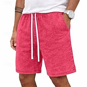 abordables Bermudas estilo casual-Pantalones Cortos de Hombre SoftFade™ Pantalones Cortos de Verano Pantalones Cortos Casual Pantalones Cortos Lavado Ácido con Bolsillo Cintura Elástica Lavados Comodidad Transpirables Longitud de