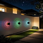 levne Venkovní nástěnná světla-2 ks venkovní solární vodotěsné kreativní duté válcové železné projekční nástěnné osvětlení, závěsné lucerny pro zahradu, dvůr, cestu, trávník, schodiště, krajinářské osvětlení, venkovní dekoraci