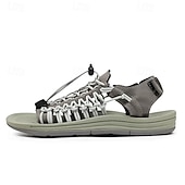 economico Infradito da Vacanza-sandali da uomo color cuoio con cinturini regolabili, traspiranti e comodi, ideali per attività estive all'aperto e vacanze