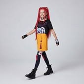 cheap Girls' Costumes-Kpop Inspired Korean Idol Inspired Pop Star Cosplay Costume Cosplay Wigs Cosplay Costume for Girls' Kid's Halloween Children's Day Masquerade