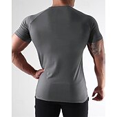 economico T-shirt e Canottiere da Corsa-Per uomo Tinta unita T-shirt da corsa Maglia a compressione Maglia da corsa Estate Primavera Autunno Manica Corta Asciugatura Rapida Compressione Traspirante Allenamento in Palestra Allenamento