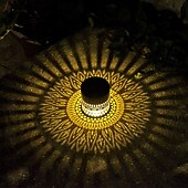 levne Venkovní nástěnná světla-2 ks venkovní solární vodotěsné kreativní duté válcové železné projekční nástěnné osvětlení, závěsné lucerny pro zahradu, dvůr, cestu, trávník, schodiště, krajinářské osvětlení, venkovní dekoraci