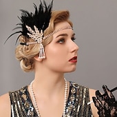 economico Accessori e altro-Vintage Fascia Flapper Il grande Gatsby Foglia Costume Per donna Carnevale San Valentino Mascherata Balli di fine anno Carnevale Club Adulti Copricapo Primavera