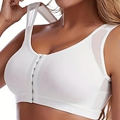 tanie Topy-Damskie Gorset profilujący Moda Sportowy Czyste kolory Odkryte plecy Codzienny Bez rękawów Czarny Biały Beżowy Lato Wiosna Jesień Zima