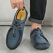 preiswerte Lässige Schnürschuhe-Braune Herren-Freizeitschuhe aus Wildleder, Schnürdesign, leichte, flexible Sohle, klassischer Freizeitstil, geeignet für Alltag und Spaziergänge