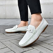 economico Mocassini casual-mocassini da uomo in similpelle viola: comode scarpe casual slip-on da indossare tutti i giorni e per eventi rilassati
