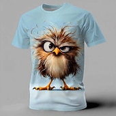  Per uomo Animale Divertente Maglietta Manica Corta maglietta Stampa 3D Girocollo Camicia Esagerato Designer Feste Ferie Blu Giallo Viola Estate Primavera Abbigliamento S M L XL XXL XXXL