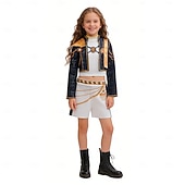  Kpop-inspiriert Von koreanischen Idolen inspiriert Popstar Kostüm Ausgefallene Kostüme Karnevalskostüm Virtuelles Idol for Mädchen Kinder Halloween Karneval Leistung Comic-Konzert Anime Expo