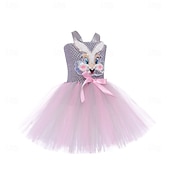 cheap Animal Costume-Tutu Robe Princess Animal Easter Bunny Dresses Funny Kid's Girls' Children's Day Easter Carnival Party Dress Up