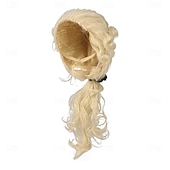  باروك رجال مستعمر محامي رجال امواج طويلة ومجعدة باروك تاريخية واشنطن لزي تنكر