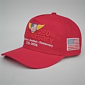 halpa Lisätarvikkeet-Lippalakki Amerikan lippu Retro / vintage Patriotismi varten Sukupuolineutraali Aikuisten 3D-tulostus varten Itsenäisyyspäivä 4. heinäkuuta ulko- Rento / arki Paraati