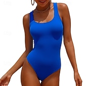 levne Rash guardy One Piece-Dámské Plavky Jednodílné díly Jednobarevné Ochrana proti UV záření Elastický Bez rukávů Plavky Surfování Potápění Plavání Léto