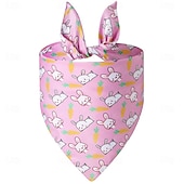 お買い得  バンダナと帽子-イースターのペット用唾タオル、ウサギ用三角包帯