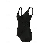 Χαμηλού Κόστους Rash Guards One Pieces-Γυναικεία Πρότυπο Προστατευτικά Ονόματος One Pieces Rash Guards Μαγιό Ολόσωμα κομμάτια Μονόχρωμο Άνοιγμα πίσω Προστασία UV Ελαστικό Αμάνικο Μαγιό Κορμάκι Σέρφινγκ Καταδύσεις Κολύμβηση Καλοκαίρι