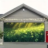 ieftine Bannere pentru garaj și ușă-Ziua St. Patrick tapiserie Capac ușă de garaj Agățat mare Trifoi Drăguţ #D Petrecere Exterior Nuntă Fundaluri de fotografiere Curte Decorațiuni interioare