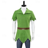abordables Disfraces para hombres-Peter Pan Traje de cosplay Disfraz de fiesta temática Personaje clásico de cuento Cosplay for Hombre Mujer Chico Niños Adulto Carnaval Mascarada Semana del Libro