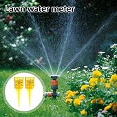 ieftine Udare &amp; Irigare-10 buc pluviometre, pluviometru pentru aspersoare de 1,8" cu gură largă, instrument de măsurare a apei în exterior, galben strălucitor, pentru gazon, curte, grădină, plante în ghiveci