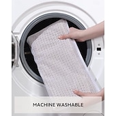 olcso Fürdőszobai szőnyeg-egyszínű, gofris szövésű fürdőszobaszőnyeg, nedvszívó, csúszásmentes fürdőszobai WC-ajtószőnyeg zuhanyzóhoz és mosdóba