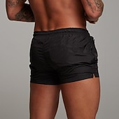 preiswerte Laufshorts-Herren Laufshorts Sportshorts Fitnessshorts Kordelzug Tasche Elastischer Bund Unterteile Lässig Outdoor Urlaub Sommer Schnelltrocknend Leicht Weich Fitnesstraining Aktives Training Übung Normale