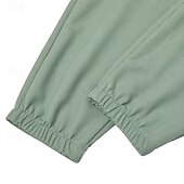billiga Joggingbyxor-Herr Våffelstruktur Joggare Långbyxor Casual byxor Våffelbyxor Snörning Ensfärgat Komfort Fullängd Ledigt Dagligen Utomhus Semester Mode Svart Armégrön Elastisk