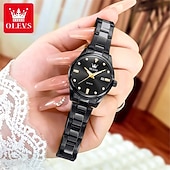 cheap Quartz Watches-Mother's Day Gift New Olevs Brand Ladies' Business Watch With Night Light Calendar And Day/Night Display Quartz Movement Stylish Water-Resistant Sporty Ladies' Wristwatch.