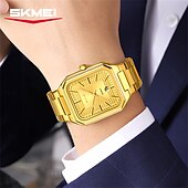 economico Orologi al quarzo-SKMEI Da uomo Orologio al quarzo Minimalista Moda Casual Affari Calendario Impermeabile Ora mondiale Decorazione Acciaio Guarda