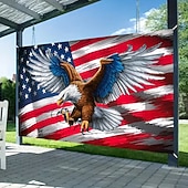 olcso 250. évforduló-Az USA 250. évfordulójának faliszőnyege, szárnyaló kopasz sas az amerikai zászló hátterén, élénk hazafias faldekoráció a félszázados évforduló ünneplésére, július 4-i függetlenség napja