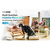 abordables Supports de téléphone-2 Paquet Support de Téléphone Portable avec Lumière LED Dimmable pour Streaming en Direct Maquillage YouTube TikTok Lumière Anneau LED Dimmable pour iPhone  Téléphone Android