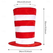 cheap Accessories-Cat Gloves Hat More Accessories Classic Storybook Character Storybook Characters Cosplay for Unisex Adults' Halloween Carnival Book Week Performance Educational Dress Up