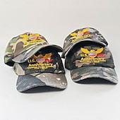 preiswerte Zubehör-Baseballmütze Tarnung Amerikanische Flagge Retro Vintage Erbe Patriotisch 1776–2026 für Unisex Erwachsene 3D-Druck  für Unabhängigkeitstag / 4. Juli 4. Juli Outdoor Alltagstauglich