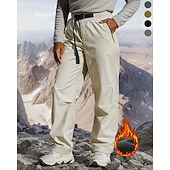 Недорогие Низ-Муж. Брюки карго Штаны для туризма и прогулок Зимнее пальто походные брюки Зима Осень На открытом воздухе Стандартный Сохраняет тепло Флисовая подкладка Водонепроницаемость С защитой от ветра Брюки