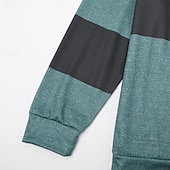 זול פולו רוגבי גברים-בגדי ריקוד גברים פסים Pullover רוגבי פולו חולצות פולו רוגבי שרוול ארוך חולצות פולו קולר וינטאג' יום יומי בָּחוּץ רחוב לבוש ליום הדפסת תלת מימד כפתורים אביב סתיו חורף פול בורדו שחור