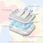 cheap Ice Cube Tray-Rolled Ice Cream Maker, At-Home Rolled Ice Cream Machine with Instant Freeze Tray &amp; 2 Scrapers, DIY Fun Family Activity Instant Ice Cream Maker for Yogurt, Sorbet