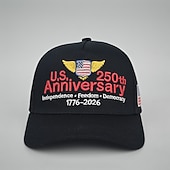 halpa Lisätarvikkeet-Lippalakki Amerikan lippu Retro / vintage Patriotismi varten Sukupuolineutraali Aikuisten 3D-tulostus varten Itsenäisyyspäivä 4. heinäkuuta ulko- Rento / arki Paraati