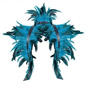 olcso kiegészítők-Carnaval 2026 Rio Carnaval Szamba Kiegészítők női piros tollas szárnyak hátizsák Brazíliai Fesztivál Előadói Jelmez