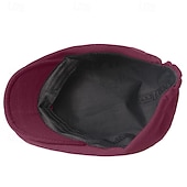 olcso Férfi kalapok-Férfi Vadászsapka Vörösbor Fekete Poliészter Butik 1920-as évek divatja Szabadtéri Egyszínű / Sima szín Kényelmes